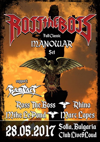Последна информация за концерта на ROSS THE BOSS и RAMPART