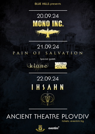 MONO INC, PAIN OF SALVATION и IHSAHN ще свирят в Пловдив през септември