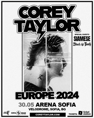 BLACK TOOTH и SIAMESE ще са специални гости на концерта на Corey Taylor