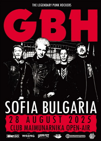 GBH с концерт в София на 28-ми август