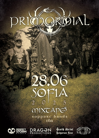 PRIMORDIAL с концерт в София на 28-ми юни