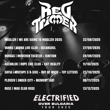 REDTRIGGER тръгват на национално турне с дебютния си албум "Electrified"
