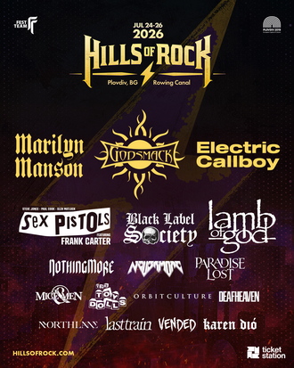 Marilyn Manson e третият хедлайнер на Hills of Rock 2026
