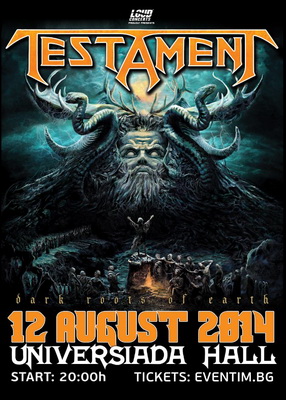 TESTAMENT с концерт в София на 12-и август