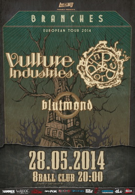 Последна информация за концерта на VULTURE INDUSTRIES, DORDEDUH и BLUTMOND