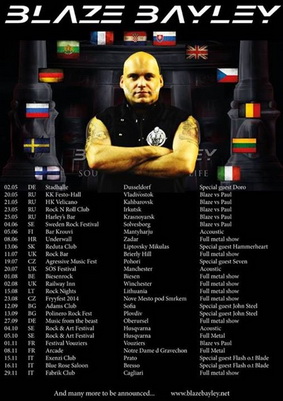 BLAZE BAYLEY и JOHN STEEL с предпремиера на съвместния им албум “Freedom” в София