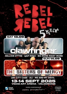 CLAWFINGER и THE SISTERS OF MERCY идват за Rebel Rebel 5