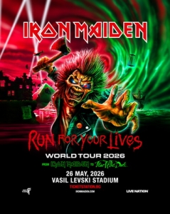IRON MAIDEN с концерт на стадион „Васил Левски“ на 26-и май 2026-а година
