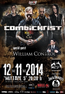 Последна информация за концерта на COMBICHRIST и WILLIAM CONTROL