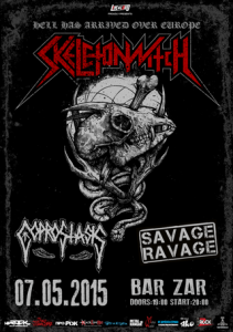 COPROSTASIS и SAVAGE RAVAGE ще са съпорт на SKELETONWITCH в София